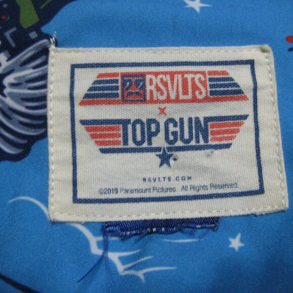 Roosevelts Top Gun Wingman RSVLTS Shirt Men's Blue Maverick Goose Size 4 -5 XL - Picture 11 of 12